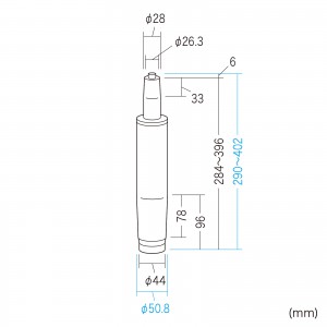 OAチェア用ガスシリンダー SNC-CYL4の通販ならサンワダイレクト