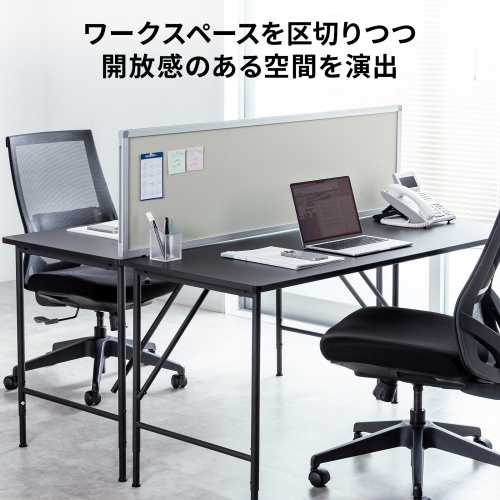 �f�X�N�g�b�v�p�l�� �f�X�N�p�[�e�[�V���� W1400�~H400 �N���X�^�C�v �N�����v�� �O���[