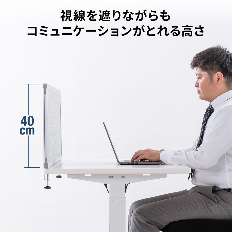 �f�X�N�g�b�v�p�l�� �f�X�N�p�[�e�[�V���� W1400�~H400 �N���X�^�C�v �N�����v�� �O���[