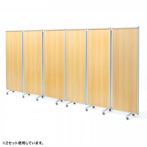 ✨新品未使用✨フランス製　ついたて　パーテーション　三連タイプ SPT-3 パーティション(三連タイプ) サンワサプライ 寸法1800×400