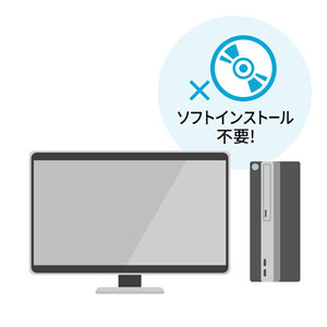 パソコン自動切替器（2:1・PS/2）｜サンプル無料貸出対応 SW-KVM2LPN2