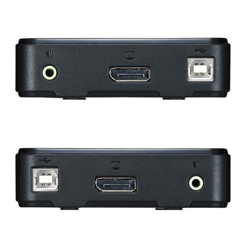 DisplayPort対応 パソコン自動切替器 2:1 手元スイッチ付き｜サンプル 