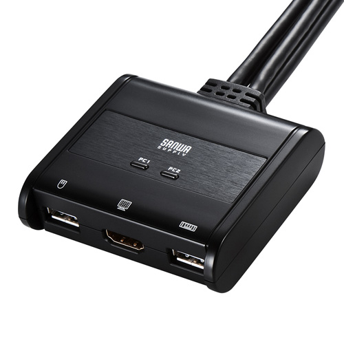 HDMI対応パソコン自動切替器(手元スイッチ付き・2:1)｜サンプル無料 