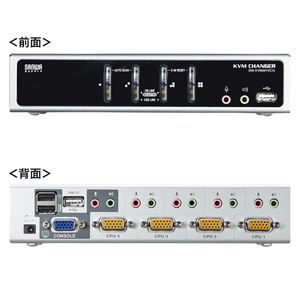 USB・PS/2コンソール両対応パソコン自動切替器(4:1 USB・PS/2コンソール両対応パソコン自動切替器(4:1