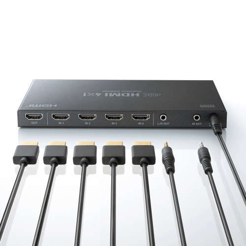 HDMI�ؑ֊� 4����1�o�� �V�[�����X�ؑ� �����R���t 4K30Hz �蓮 �����֑ؑΉ�