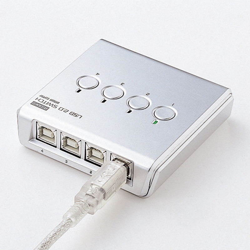 USB2.0手動切替器（4回路）｜サンプル無料貸出対応 SW-US24N |サンワ