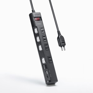 節電タップ 電源タップ 一括集中スイッチ 個別スイッチ 4個口 節電タップ 電源タップ 一括集中スイッチ 個別スイッチ 4個口
