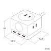 d^bv USB Type-C PD 67W GaN RZg3 d͕\Ή P[u2m ubN TAP-B111C3BK