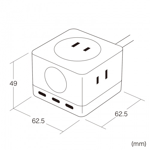 d^bv USB Type-C PD 67W GaN RZg3 d͕\Ή P[u2m ubN TAP-B111C3BK