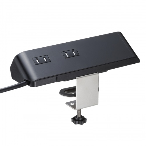 �d���^�b�v USB�[�d AC4�� USB PD65W�Ή� USB-A���� 2m �N�����v�Œ� �u���b�N