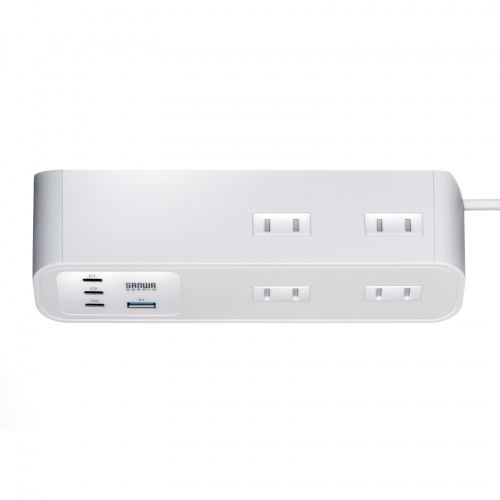 �d���^�b�v USB�[�d AC4�� USB PD65W�Ή� USB-A���� 2m �N�����v�Œ� �z���C�g