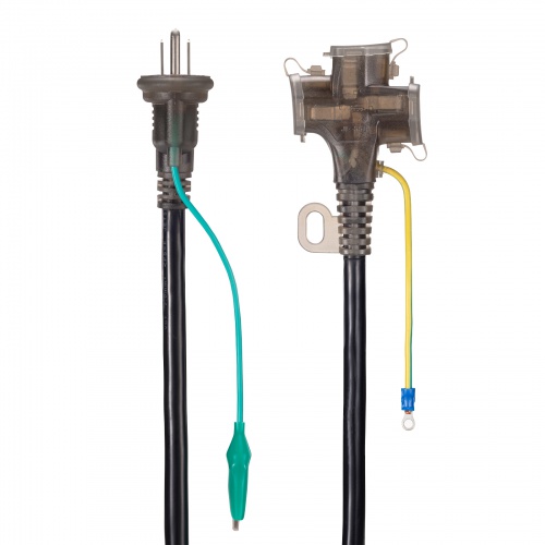 サブ♡ ３点 電源延長コード 10m 3P/2P両対応 3個口 防塵キャップ 防雨型