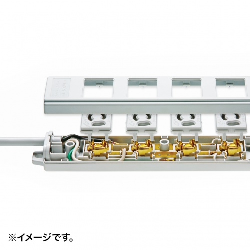 電源タップ（3P・7個口・2m・5個口連動集中スイッチ付・デスククランプ