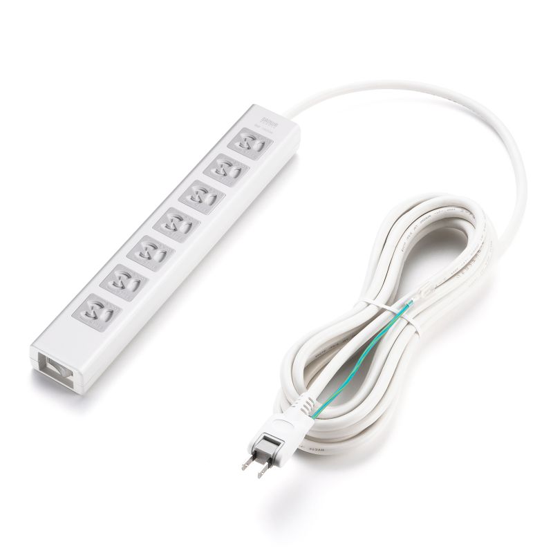 電源タップ 7個口 5m 雷ガード マグネット 3P シャッター付 一括