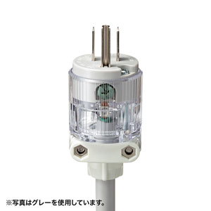 医用接地プラグ付き電源タップ(3P・6個口・レッド・3m) 医用接地プラグ付き電源タップ(3P・6個口・レッド・3m)