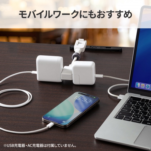 ���o�C���^�b�v �����R�[�h �}�C�N���^�b�v 2�� 0.1m �z���C�g