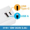 oCd^bv 2 USB-A|[g Type-C|[g iPhone/iPad/X}z/^ubg[d XCOvO RpNg TAP-MUC1AC2W