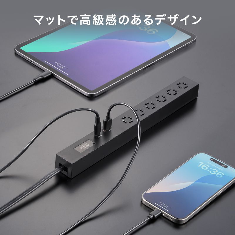 �d���^�b�v USB�}���[�d PD33W �X�����^�b�v AC6�� TypeC �c���������� �ԗ֍��� 1.5m AC�A�_�v�^�Ή� iPhone/iPad/�X�}�z/�^�u���b�g �R���Z���g�^�b�v �u���b�N