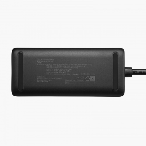 �d���^�b�v USB PD 100W �}���[�d GaN 1.5m �����R�[�h �y�����^18mm�z Type-C�~2 A�~1 AC�~2�� �R���Z���g L�^�v���O