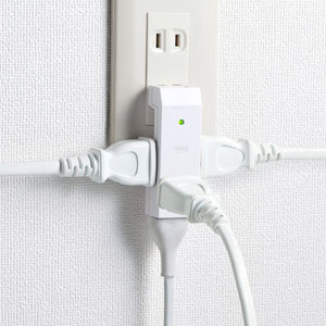 サンワサプライ／高性能雷ガードタップ／2P・2個口／４個セット サンワダイレクト本店 サンワサプライ【オフィス・PC周辺通販】