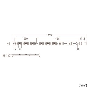 19インチサーバーラック用コンセント 200V(30A・IEC C13×12個口・3m
