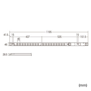 19インチサーバーラック用コンセント(15A・3P・18個口・3m) TAP