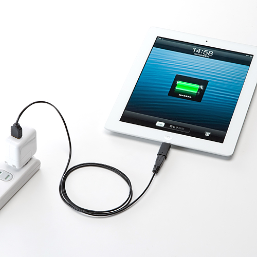 【iPhone 6・6 Plus】充電専用Lightning変換アダプタ マイクロUSB用（Apple MFI認証品） TCM415K