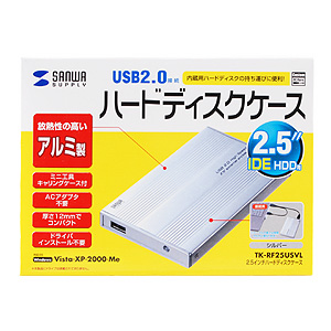 USB2.0Ή2.5C`n[hfBXNP[XiVo[j TK-RF25USVL