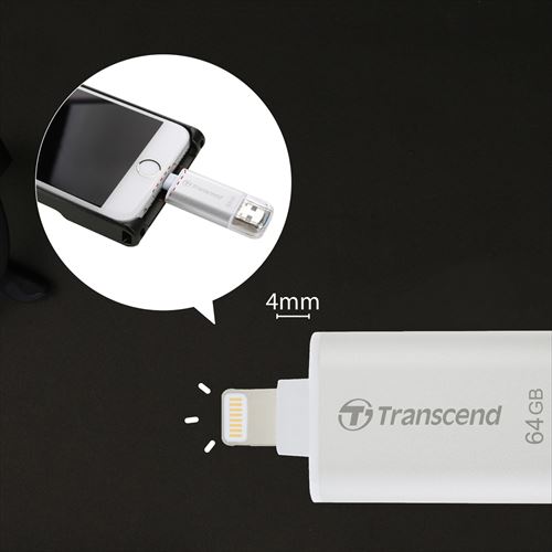 Transcend LightningEUSB 128GB JetDrive Go 300 USB3.1(Gen1)Ή TS128GJDG300R TS128GJDG300R