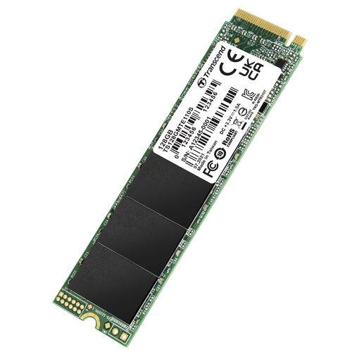 M.2 SSD 128GB NVMe 1.3準拠 PCIe Gen3×4 TLC 3D NAND Transcend