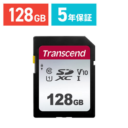 Transcend SDXCカード 128GB Class10 UHS-I U1 V10 TS128GSDC300S TS128GSDC300S