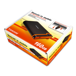 Transcend 160GB StoreJet 2.5 mobile ϏՌ|[^un[hfBXN (SATA) TS160GSJ25M