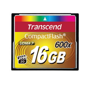 コンパクトフラッシュカード 16GB 600倍速 Transcend社製 TS16GCF600 TS16GCF600