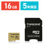 microSDHCカード 16GB Class10 UHS-I U3 V30 Nintendo Switch対応 Transcend製 TS16GUSD500S