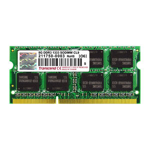 Transcend m[gPCp݃ 8GB DDR3-1333 PC3-10600 SO-DIMM TS1GSK64V3H