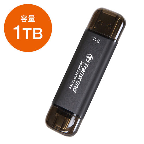 Transcend スティックSSD 1TB ESD310 ポータブルSSD USB3.2 Gen2 Type 