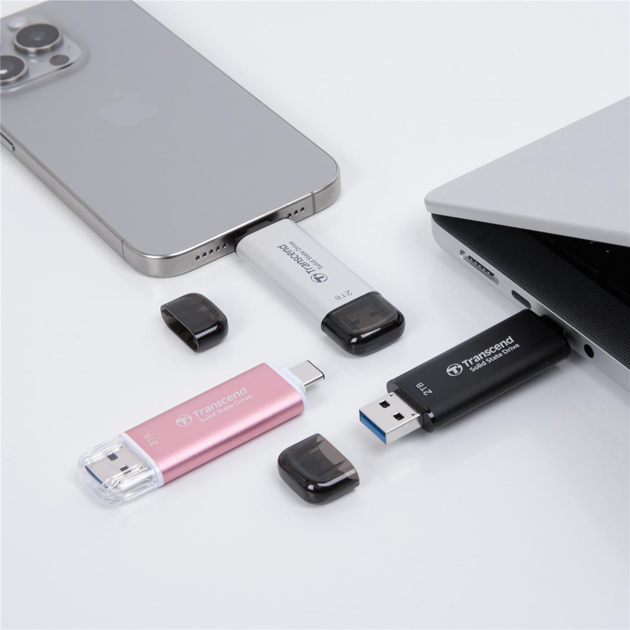 Transcend XeBbNSSD 1TB ESD310 |[^uSSD USB3.2 Gen2 Type-A C iPhone16Ή sN TS1TESD310P