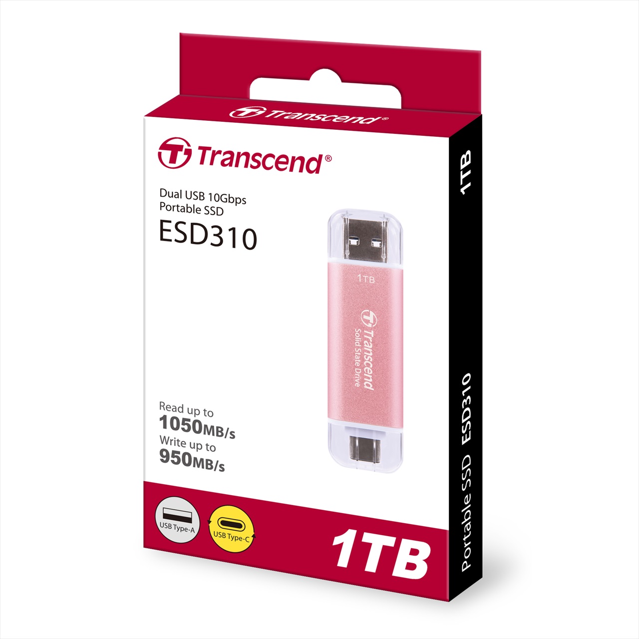 Transcend XeBbNSSD 1TB ESD310 |[^uSSD USB3.2 Gen2 Type-A C iPhone16Ή sN TS1TESD310P