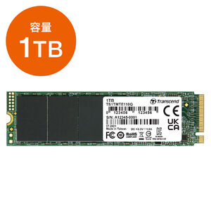 Transcend M.2 SSD 1TB NVMe 1.3準拠 PCIe Gen3 ×4 3D NAND ...