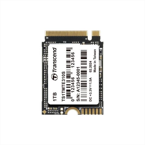 M.2 SSD 1TB NVMe PCIe Gen4~4 Type 2230  Read 5000MB/s SLCLbV MTE310S Transcend TS1TMTE310S