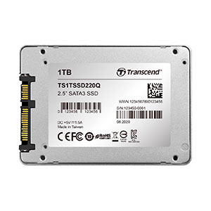 Transcend 1TB 2.5インチ SATAIII SSD TS1TSSD220Qの販売商品 | 通販 