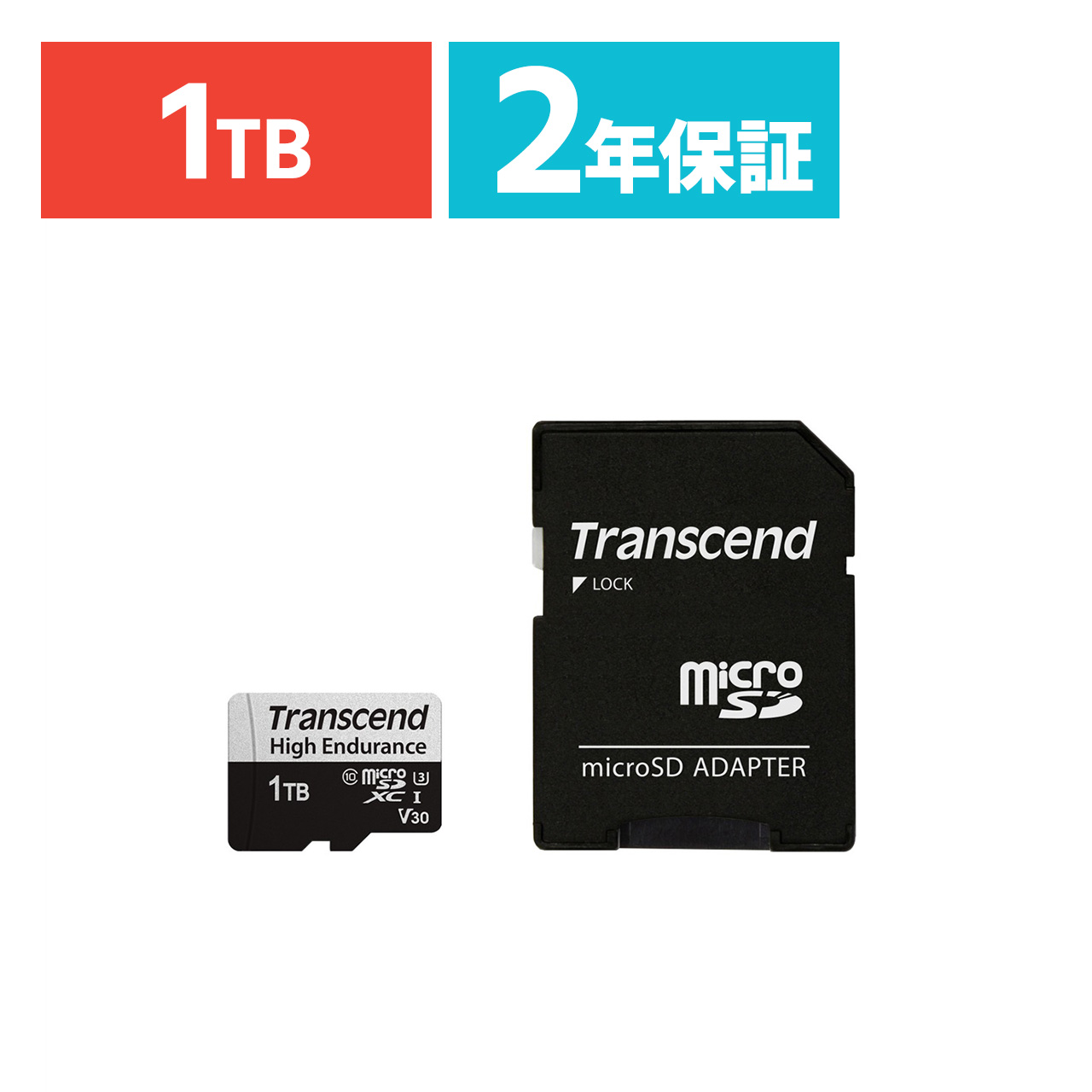 microSDXCJ[h 1TB ϋv Class10 UHS-I U3 V30 SDJ[hϊA_v^t hR Nintendo Switch Ή Transcend TS1TUSD350V