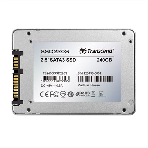 Transcend SATA-III 6Gb/s 2.5C` SSD 240GB TS240GSSD220S TS240GSSD220S