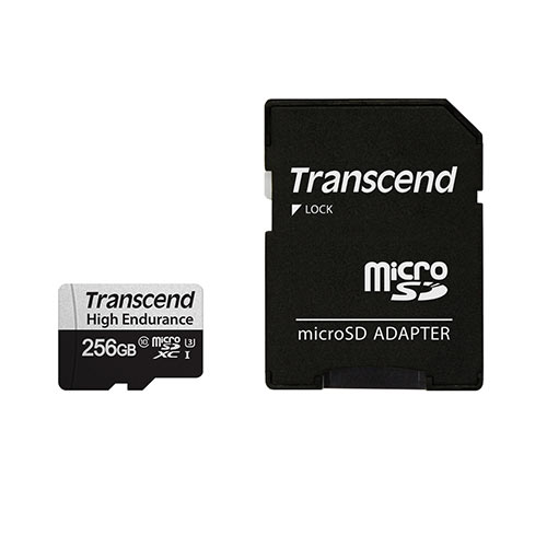 microSDXCカード 256GB Class10 UHS-I U3 高耐久 SDカード変換アダプタ付き Nintendo Switch ROG Ally 対応 Transcend製 TS256GUSD350V