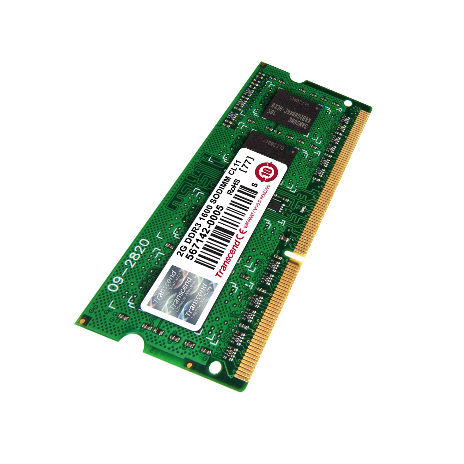 Transcend ノートPC用増設メモリ 2GB DDR3-1600 PC3-12800 SO-DIMM ...