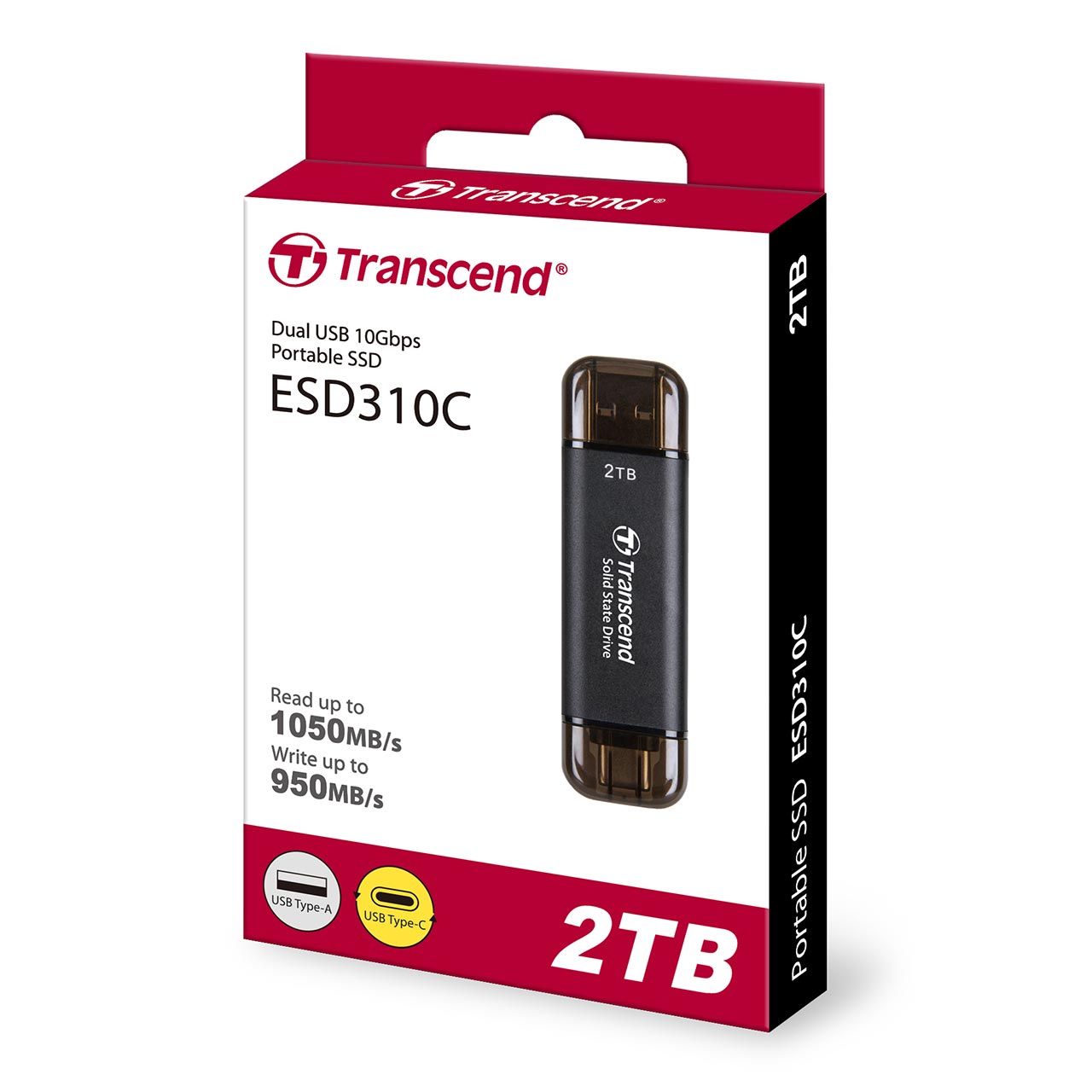 yZ[zTranscend XeBbNSSD 2TB ESD310 |[^uSSD USB3.2 Gen2 Type-A C iPhone15 ROG Ally Ή ubN TS2TESD310C