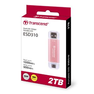 年末のプロモーション特価！ ポータブルSSD ESD310 2TB スティックSSD USB3.2 C Type-A Gen2 External Hard Disk Drive
