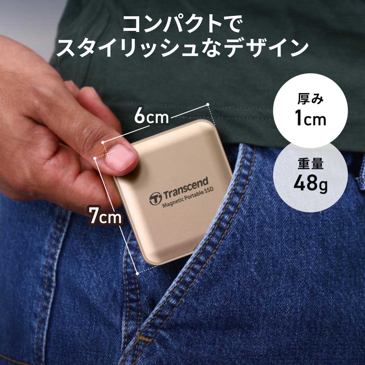 �y�������Z�[���z�|�[�^�u��SSD 2TB �ő�2000MB/s iPhone MagSafe�Ή� 4K ProRes�B�e USB 20Gbps �O�t��SSD �R���p�N�g �O���[