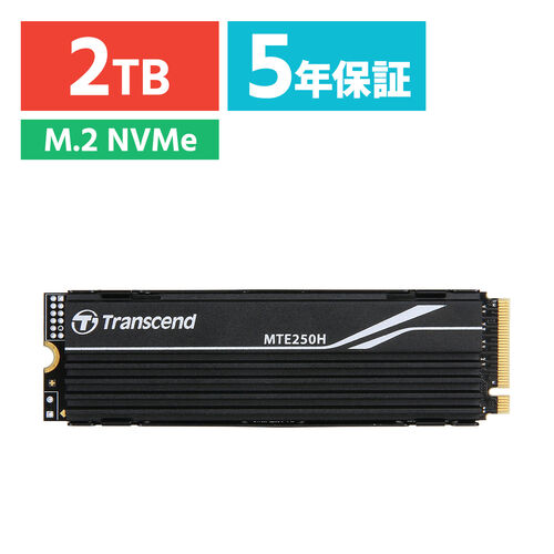 Transcend PCIe M.2 SSD 250H 2TB NVMe PCIe Gen4~4 3D NAND TS2TMTE250H