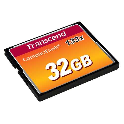コンパクトフラッシュカード 32GB 133倍速 Transcend社製 TS32GCF133 TS32GCF133